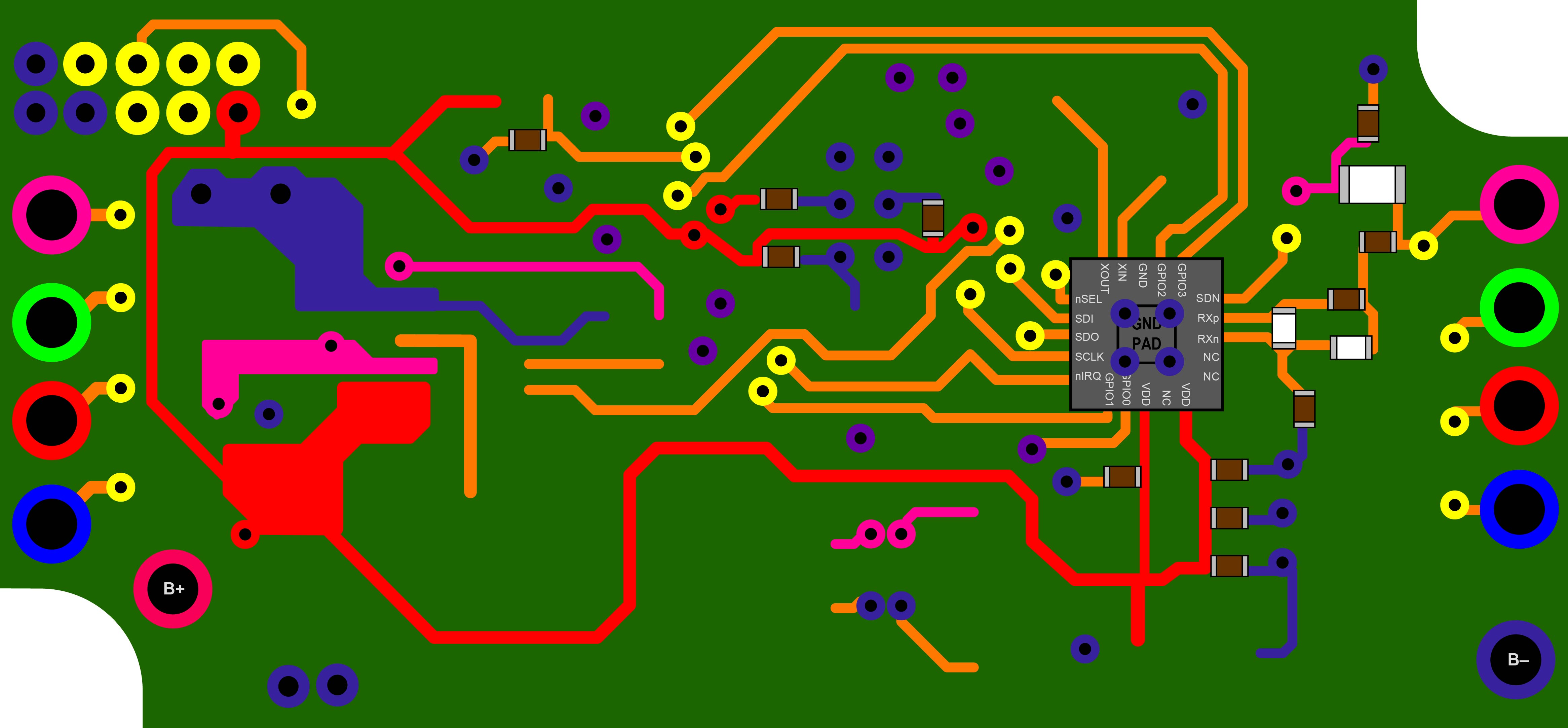 Xyloband PCB Front Tracks